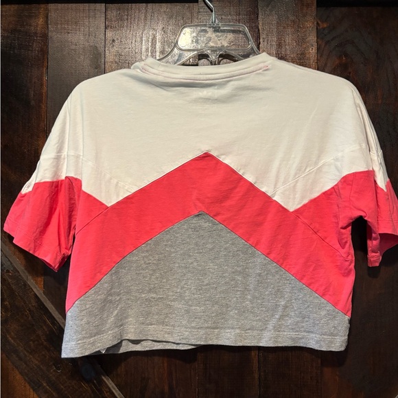 Adidas Pink and White Short Sleeve Tee - Picture 3 of 4
